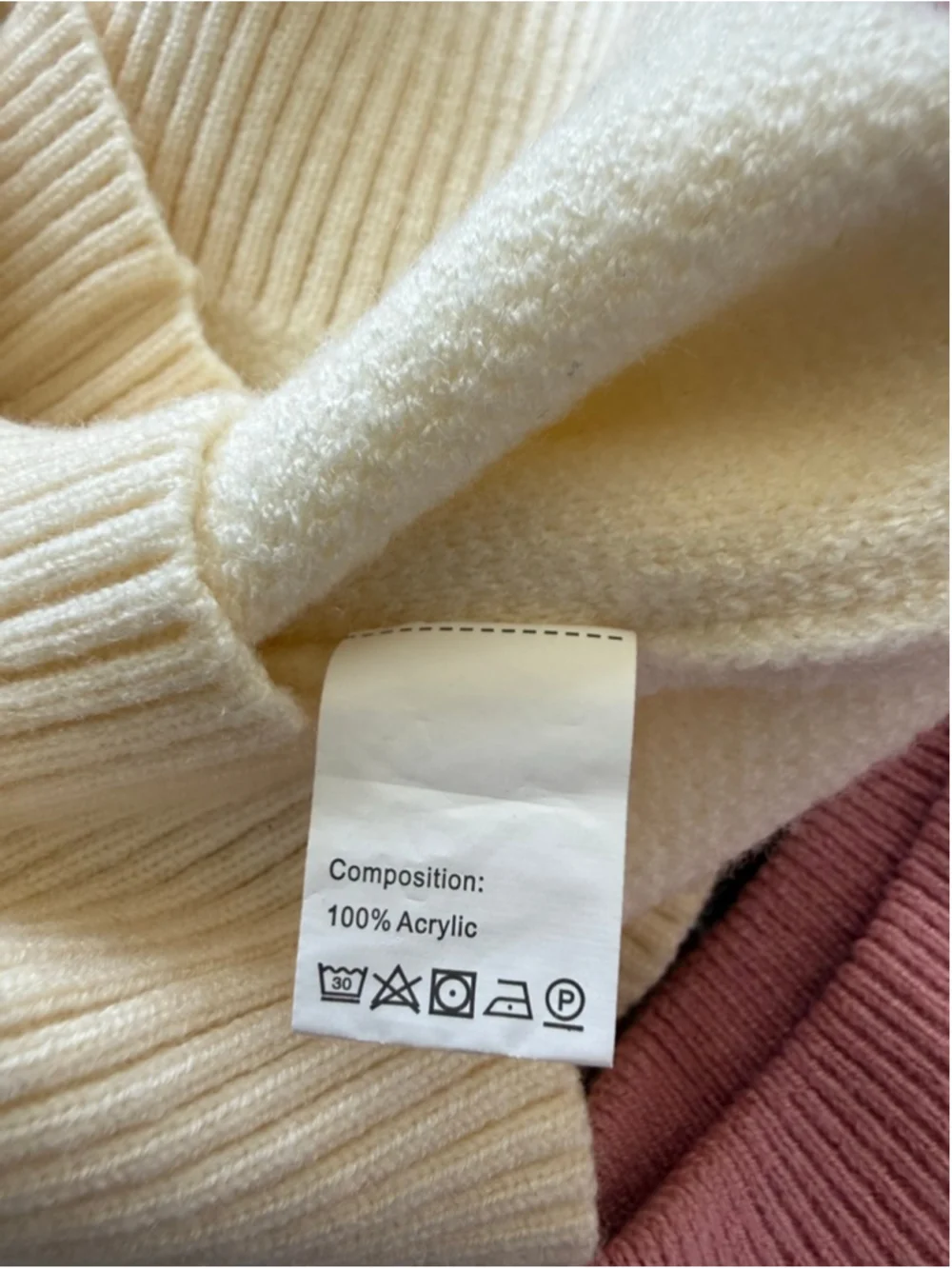 Girls Cream Pink Sweater & Pleated Skirt Matching Set 4T